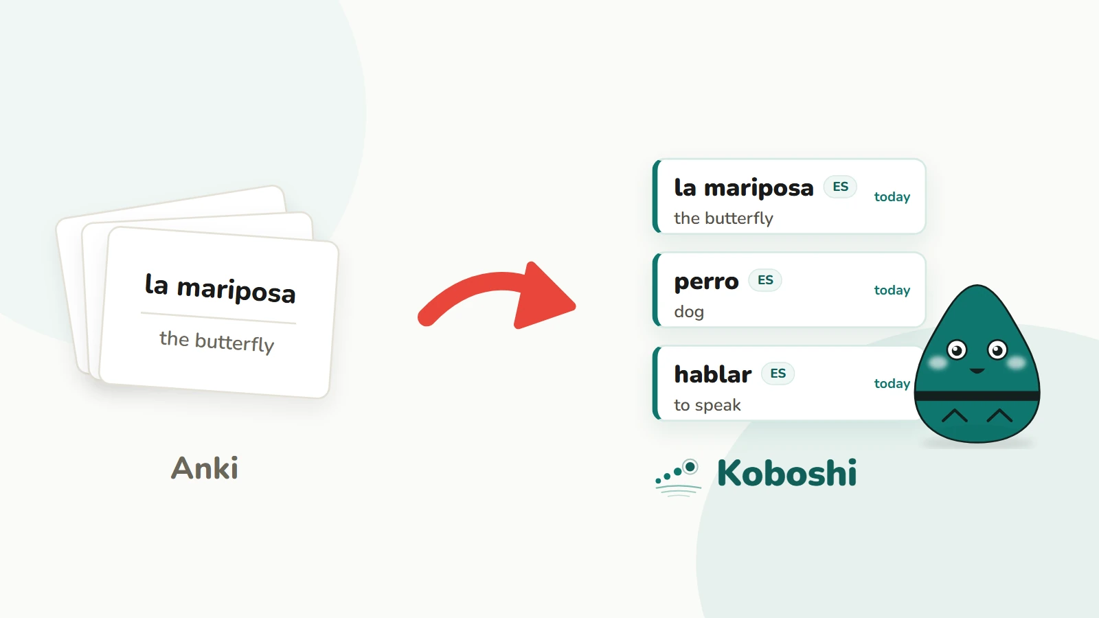 كيف تنقل (تستورد) كلماتك من Anki إلى Koboshi